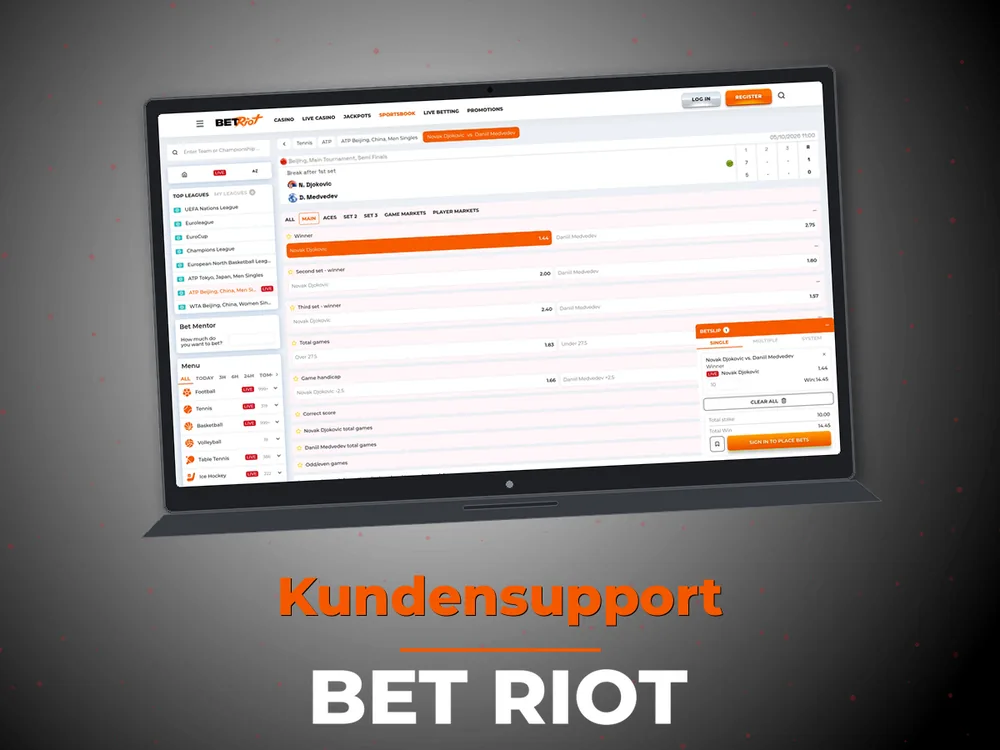 Bet Riot - Einzahlung