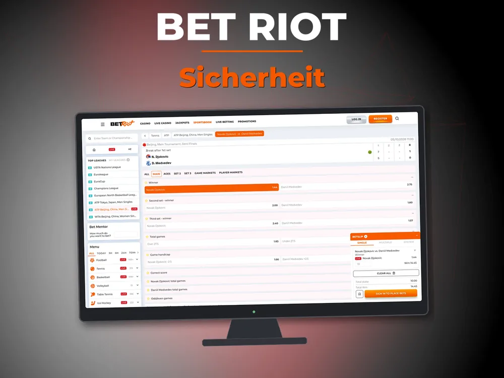 Bet Riot - Sicherheit