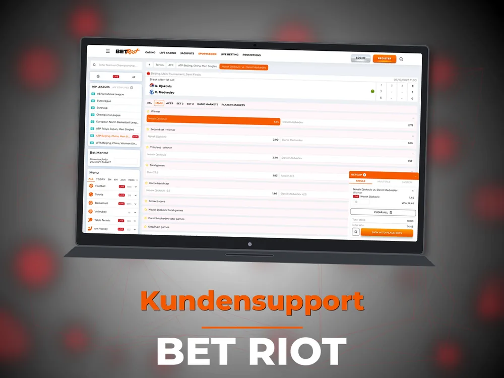 Bet Riot - Kundensupport