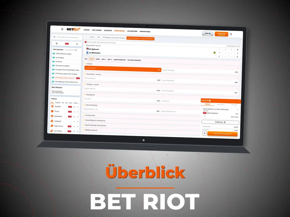 Bet Riot - Überblick