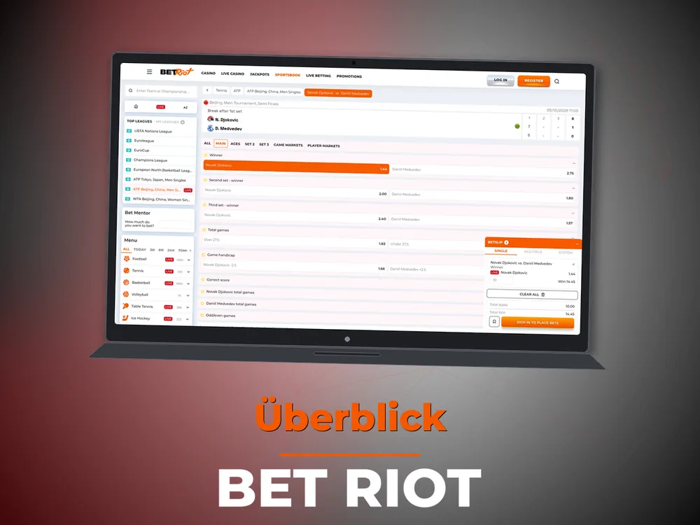 Bet Riot - Überblick