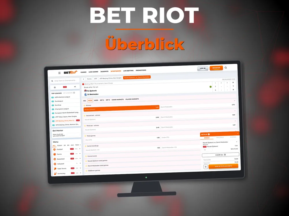 Bet Riot - Überblick