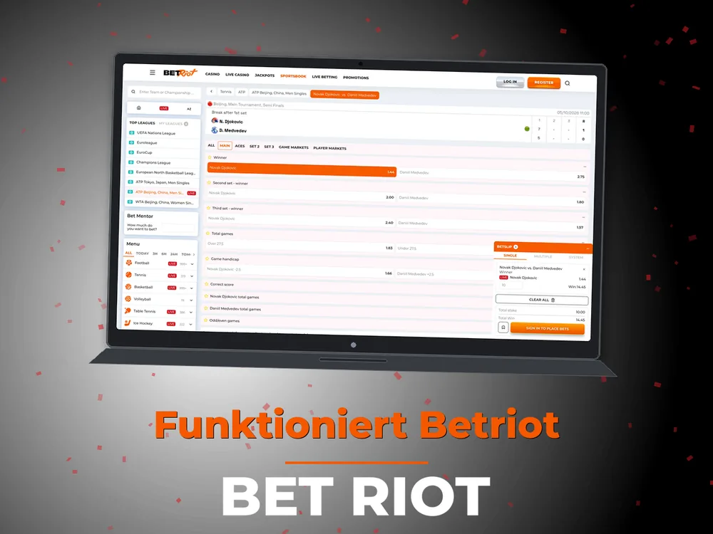 Bet Riot - Funktioniert Betriot